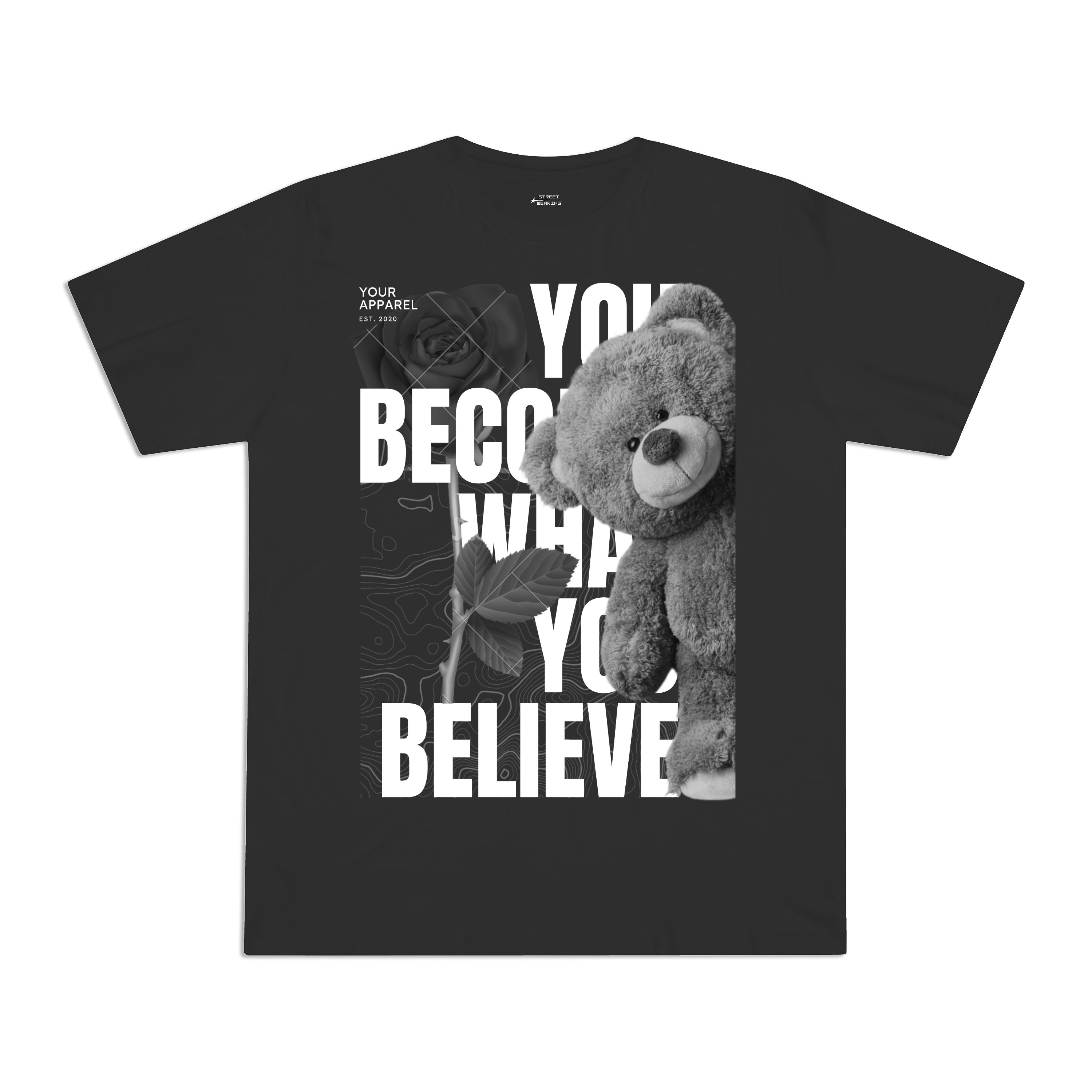 Áo unisex boxy You become what you believe
