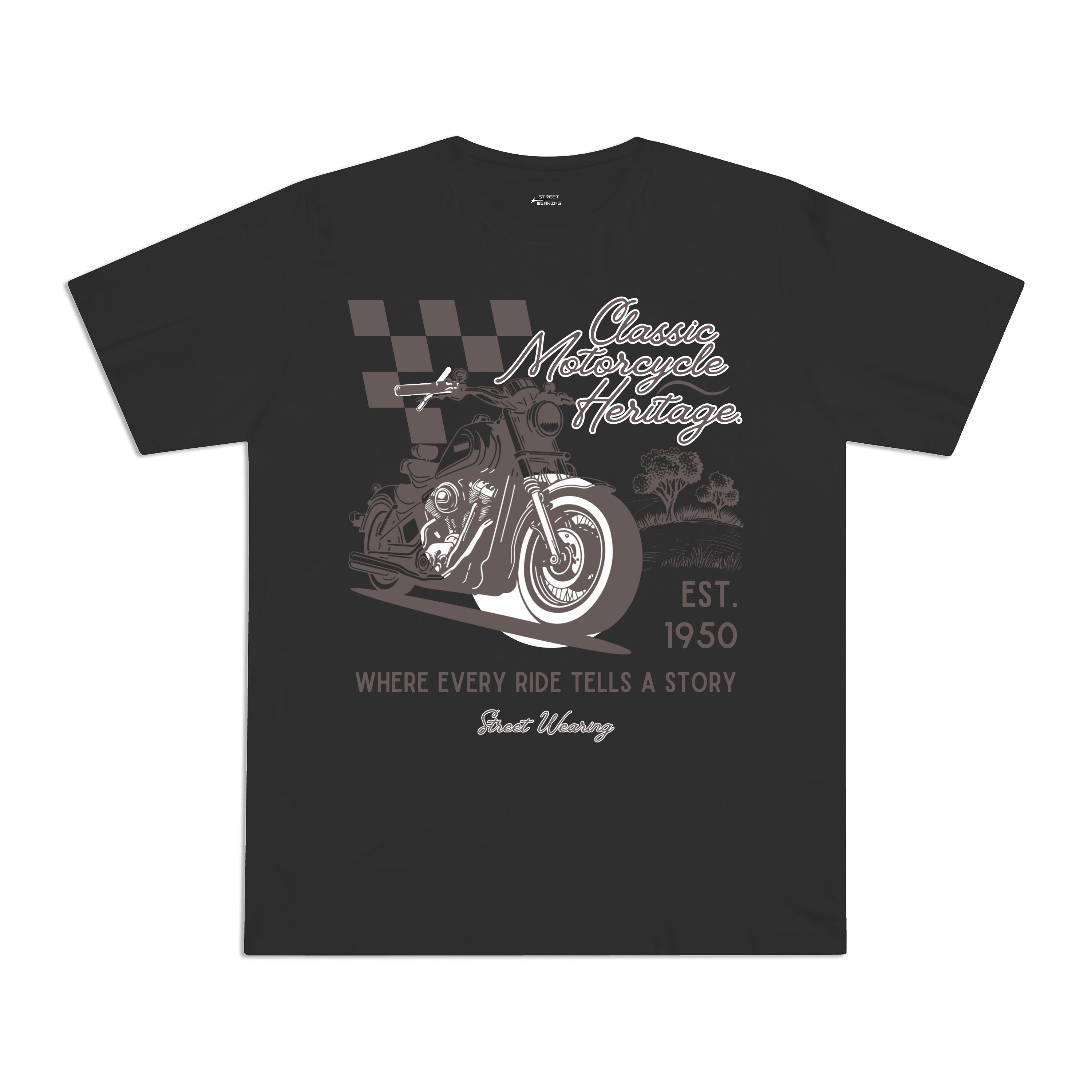 Áo unisex boxy Classic Motorcycle