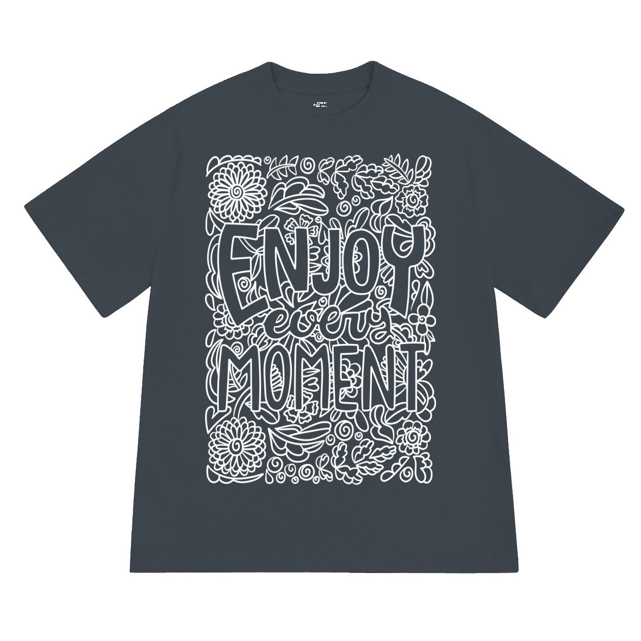 Áo thun nam nữ form rộng Enjoy every moment