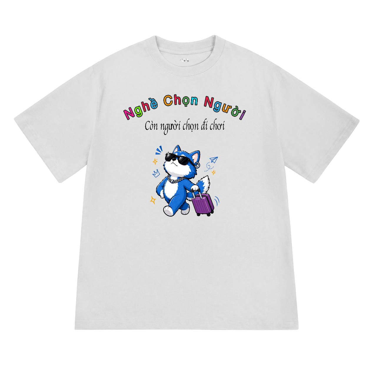 Áo thun nam nữ form rộng Wuppy chọn đi chơi Light Version