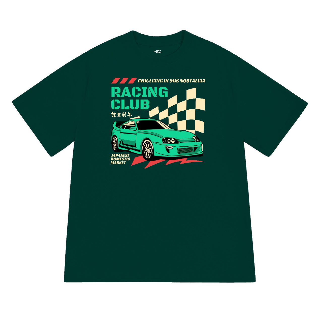 Áo thun nam nữ form rộng Racing Club