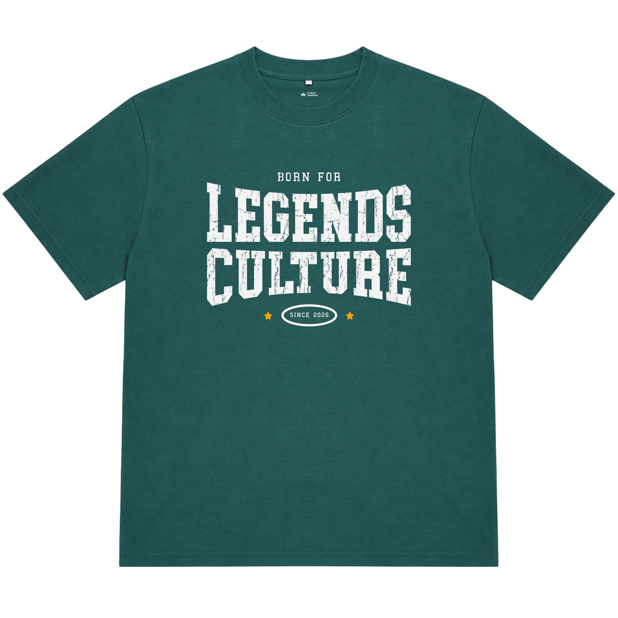 Áo thun oversize nam nữ in chữ Legends Culture form rộng cotton 250GSM đứng form