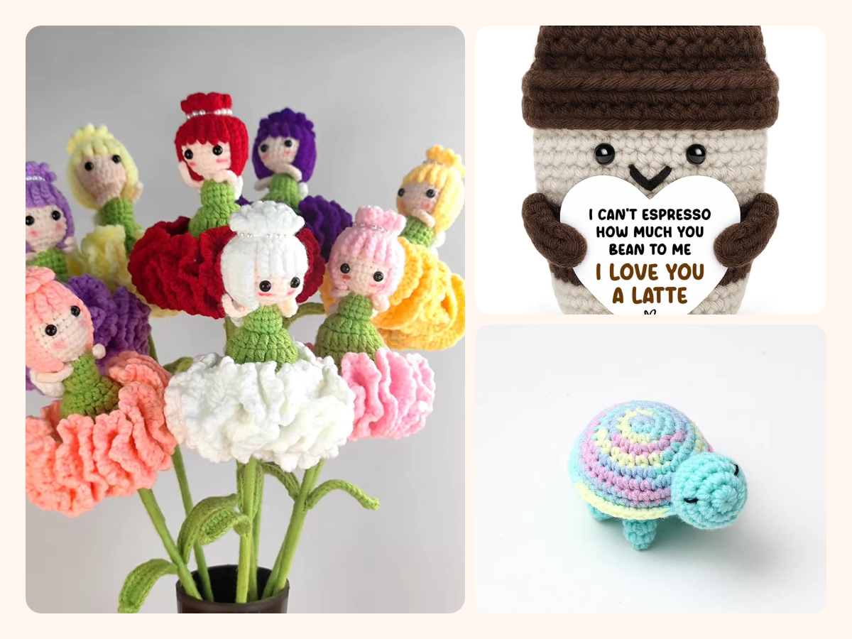Little crochet friends that make people smile